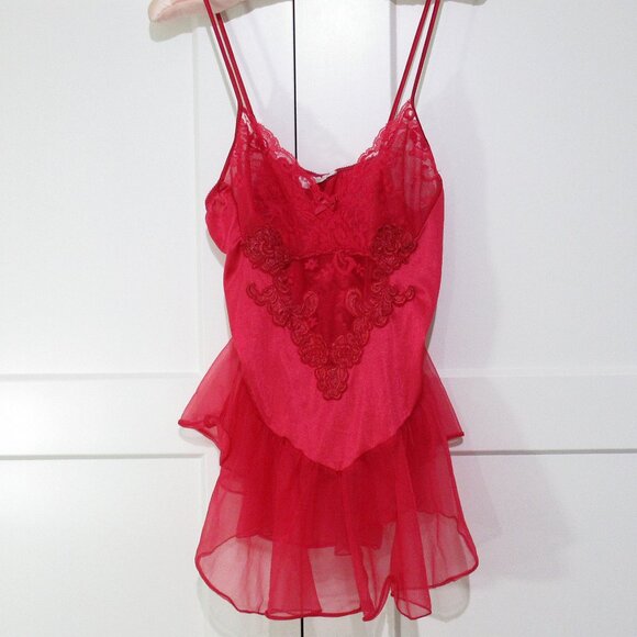Vintage Private Luxuries Ballerina Babydoll Nightie - M/L - Picture 3 of 8